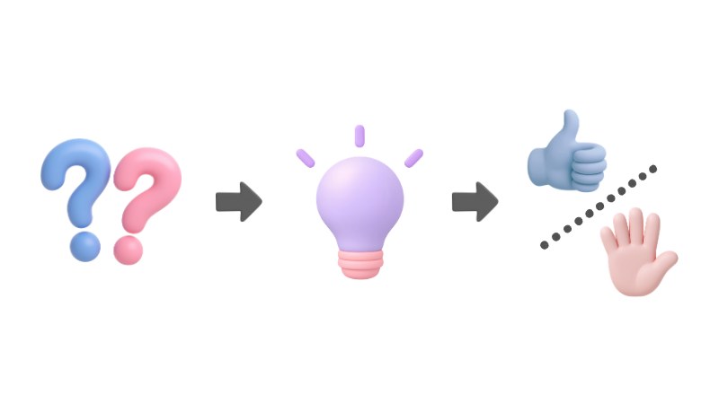 Un dubbio che diventa un'idea, poi un assenso condiviso